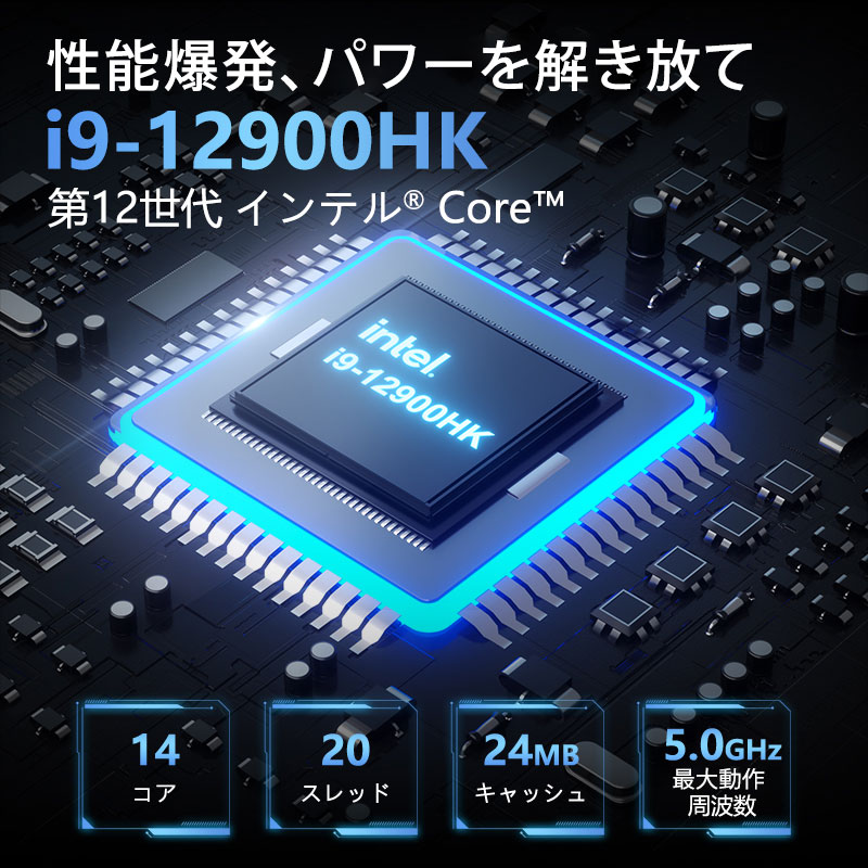 GEEKOM BIZ X12 ミニPC 第12世代 Intel® Core™i9-12900HK