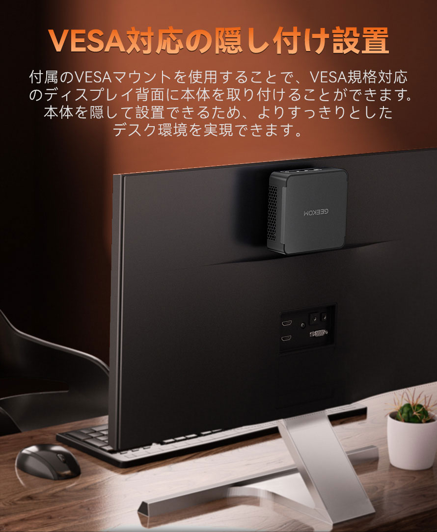 GEEKOM BIZ M8 ミニPC AMD Ryzen R7-8745HS
